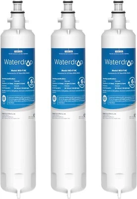Waterdrop Refrigerator Water Filter, Replacement for GE® RPWFE® (With Chip), 3
