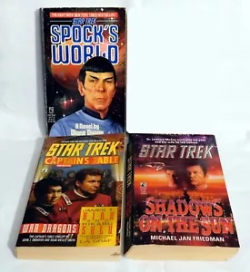 Star Trek paperback books, lot of 3, very good condition - Imagen 1 de 9