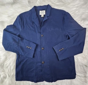 St John's Bay hochwertige Herrenbekleidung Jacke drei Knöpfe marineblau Baumwolle Elasthan XL - Bild 1 von 6