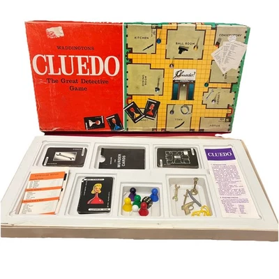 Vintage Cluedo Board Game By Waddingtons 1970s Complete With Instructions - Image 1 of 4