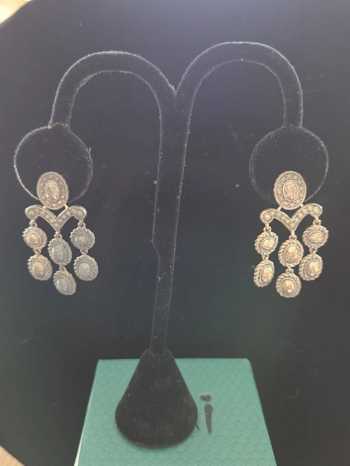 Preciosos pendientes colgantes de araña de plata esterlina John Hardy Jai con bolsa y caja Foto 1 de 1