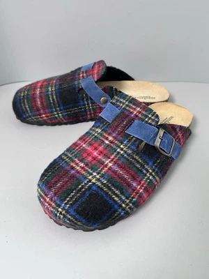 Zapatos Sundance Lana Tartán Cuadros Mules Slides Talla EU 39/US 8 Hechos en Italia ¡NUEVOS SIN CAJA! Foto 1 de 4