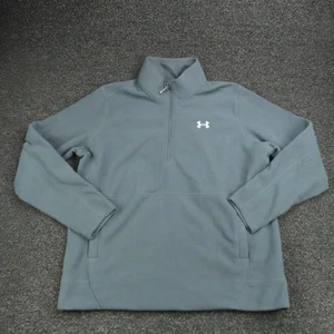 Under Armour Pullover Herren 2XL grau Viertelreißverschluss Fleece lockere Passform sportlich warm - Bild 1 von 10