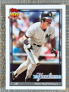 Don Mattingly 1991 Topps #100 Error 1990 Hits in 1990 New York Yankees - Bild 1 von 2