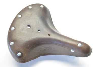 AUKMONT 9 BOTONES 3 MUELLES BICICLETA DE TURISMO CUERO MARRÓN ASIENTO SILLÍN 255 X 210 MM Foto 1 de 4