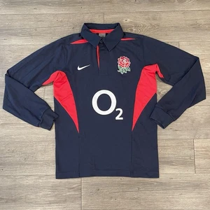 Camiseta deportiva de manga larga Nike del equipo de Inglaterra de la década de 2000 de la Copa Mundial de Rugby para hombre talla S - Imagen 1 de 11