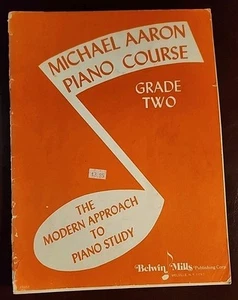 Libro de música Michael Aaron curso de piano grado dos método de piano 1945 Belwin Mills - Imagen 1 de 18