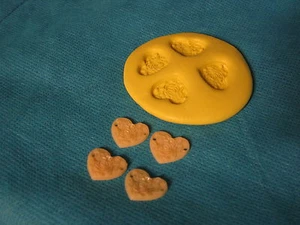 Rose Heart Chocolate Fondant Push Mold Candy Food Safe Silicone #194 Cake - Picture 1 of 1