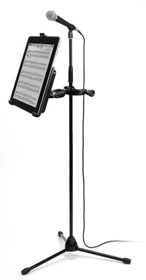 RAM Music Stand/Rail/Mic stand Clamp Mount for iPad 5+6 Gen Air, air 2, Pro 9.7 - Image 1 of 4