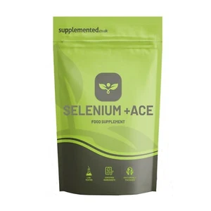 Selenium 200mg + ACE180 Tablets Vegan Supplement Immune System, Hair, Nails - Picture 1 of 10