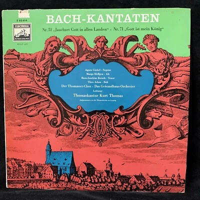 BACH Cantatas #51 Jauchzet Gott & #71 Gott ist mein Konig - Leipzig ELECTROLA LP - Image 1 of 4