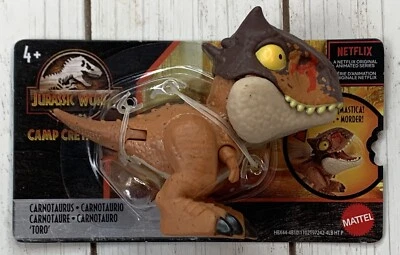 2020 Jurassic World Snap Squad Camp Cretaceous Carnotaurus Toro Short Card - Image 1 of 3