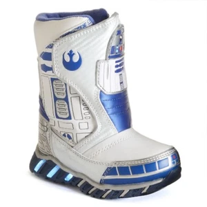 Neu mit Defekt! Star Wars R2d2 beleuchtete Kinder Kaltwetter Stiefel Gr.: 7,8,9,10,11 - Bild 1 von 4