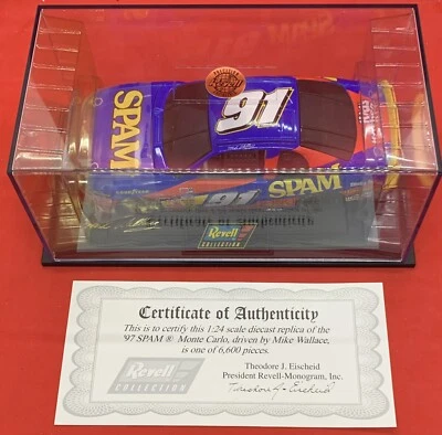 1997 Spam Monte Carlo 1:24 Diecast, 1 of 6600, COA Mike Wallace Limited Edition - Image 1 of 4