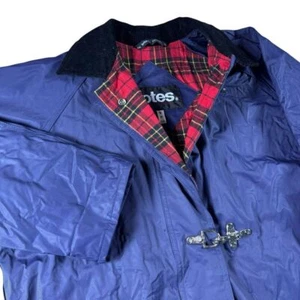 Vintage Rain Coat Women's Small Totes PVC Waterproof Flannel Lined Warm Full Zip - Picture 1 of 9