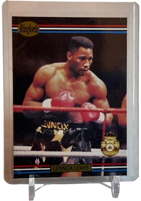 1991 Ringlords Lennox Lewis Boxing Card #10 W/Top Loader - Heavyweight Champion - Image 1 of 4