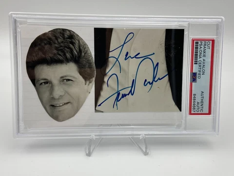 FRANKIE AVALON CUT AUTO PSA/DNA Slabbed Signed Index Card Autograph Singer VENUS Cover