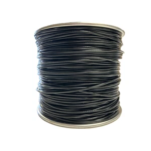 1/16" to 1/8" Nylon-6 Coated Black Galvanized Cable 7x7 Strand Wire Rope - Picture 1 of 2