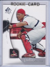 YADIER MOLINA ROOKIE CARD St. Louis Cardinal Baseball UPPER DECK SP AUTHENTIC RC