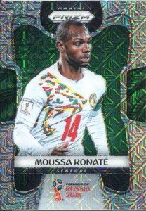 Prizm World Cup 2018 Mojo Parallel Base Card #280 Moussa Konate - Senegal