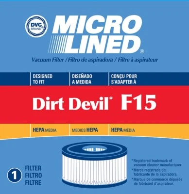 Dirt devil Vacuum Filter Type F15 Microlined by DVC - Image 1 of 2