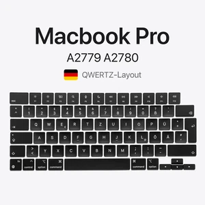 Taste & Scharnier MacBook Pro 2023 M2 Pro Max A2779 A2780 DEUTSCH QWERTZ Ersatz - Afbeelding 1 van 1
