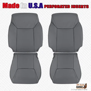 2010 2011 Fits Lexus LX570 Driver Passenger Perforated Leather Cover Dark Gray - Bild 1 von 18