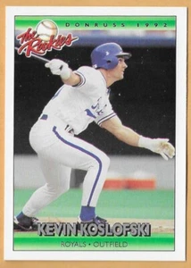 KEVIN KOSLOFSKI KANSAS CITY REALS #63 - DONRUSS THE NOOKIES CASI NUEVO - COMO NUEVO 1992 - Imagen 1 de 2