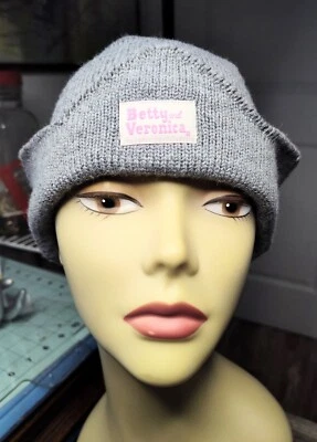 Betty и Veronica серый вязаный крышка шляпа отличном состоянии - Изображение 1 из 4