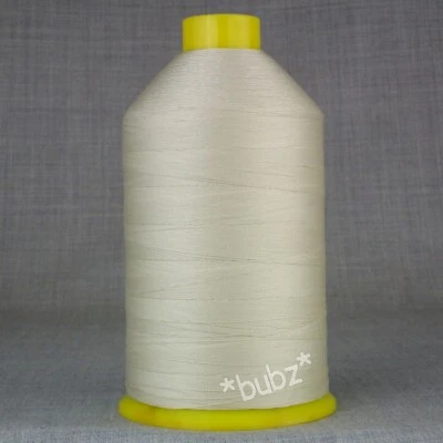 AMANN BONDED NYLON SEWING THREAD 40s TKT LARGE 3,500mtr SPOOL NATURAL WHITE 70 TEX 40