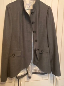 Sonja Bogner: Ausgefallener Damen Blazer Schurwolle grau Gr. 42 - Bild 1 von 9