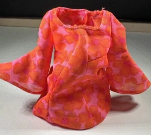 Vintage 1969 Barbie sprechender PJ geblümter Mini ~ NUR KLEID ~ #1113 ~ in gutem Vintage-Zustand - Bild 1 von 6