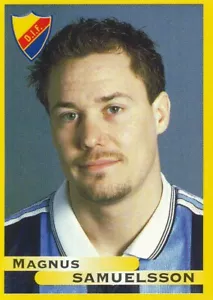 022 MAGNUS SAMUELSSON # SWEDEN DJURGARDENS.IF STICKER FOTBOLL ALLSVENSKAN 1999 - Imagen 1 de 2