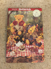 Butterick Pattern # 5029 Beardeaux Bears Family  Unused/Uncut