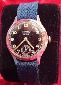 Junghans elegante Herrenuhr Kaliber J98, Militärstil, 1951-1955 - Bild 1 von 5