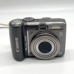 Canon PowerShot A590 IS 8.0MP Digitalkamera, grau OVP Speicherkarte - Bild 1 von 19