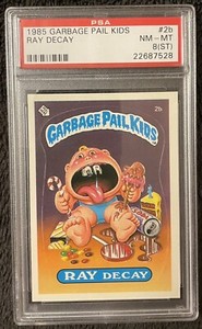 1985 Topps Garbage Pail Kids GPK OS1 Ray Decay #2b PSA 8 (st)