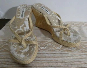 Steve Madden Damensandalen mit Keilabsatz Größe ca. 7 schmal - Bild 1 von 8