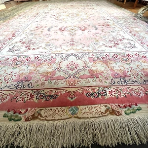 Persiann Tabrizz silk and wool handmade hand knotted rug 320 x 200 cm - Picture 1 of 14