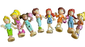 8 Mini Polly Pocket Numbered Dolls Early 2000's From Amusement Park Set - Picture 1 of 8
