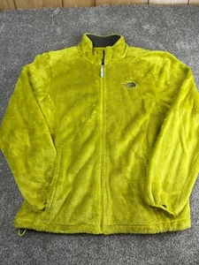 The North Face Jacket Women X-Large Osito Teddy Deep High Pile Full Zip Yellow - Picture 1 of 11