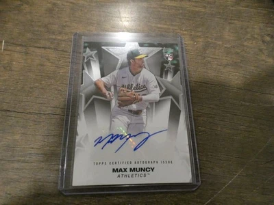 2025 Topps Update Max Muncy Baseball Stars Auto Autograph RC Athletics #BSAU-MMU - Image 1 of 4
