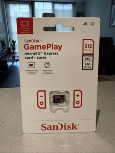 Tarjeta de memoria GamePlay Nintendo Switch 2 SanDisk MicroSD Express 512 GB ENVÍO RÁPIDO - Imagen 1 de 3