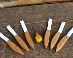 Vintage Whittlin’ Jack Wood Carving Knives, Set Whittlin' w/Miller Falls Chisel - Picture 1 of 15