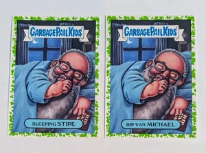 Garbage Pail Kids 2017 Battle of The Bands - Rip Van Michael , Sleeping Stipe - Picture 1 of 2