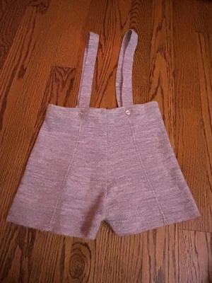 Pantalones Cortos Vintage Años 40 The Broadway Niños Tirantes Botón Gris Extra Suave Foto 1 de 4