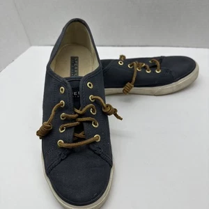 Sperry Top Sider Shoes Womens 9 M Seacoast Casual Sneakers Sts90550 Blue Fabric - Picture 1 of 10