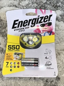 Energizer Smart Headlamp 550 Lumens 3 AAA Batteries Included 7 Modes NEW - Picture 1 of 8
