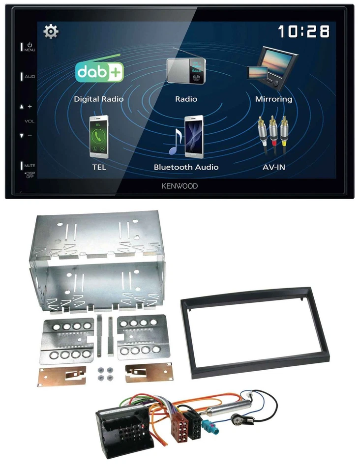 Kenwood 2DIN Bluetooth MP3 USB DAB Autoradio für Peugeot Expert 207 307 Partner - Bild 1 von 4