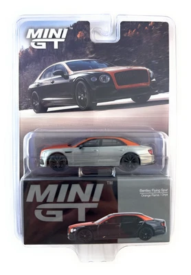 persecución! MINI GT 1:64 Bentley Flying Spur Naranja Llama/Ónix Negro Modelo MGT00991 Foto 1 de 4